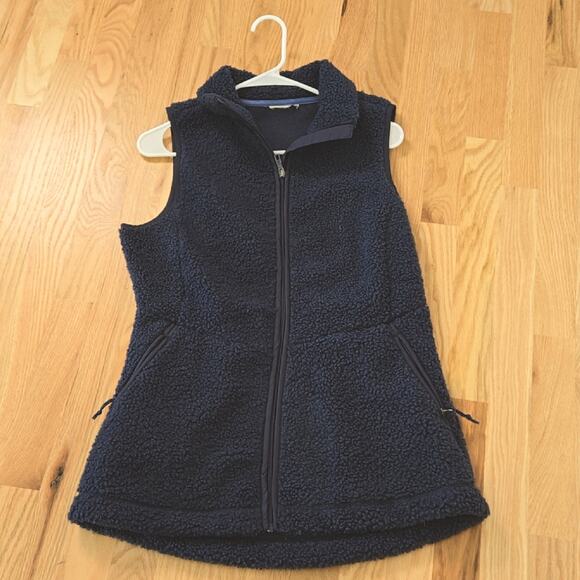 Avalanche Navy Blue women's Sherpa Vest size M/L - Picture 3 of 3